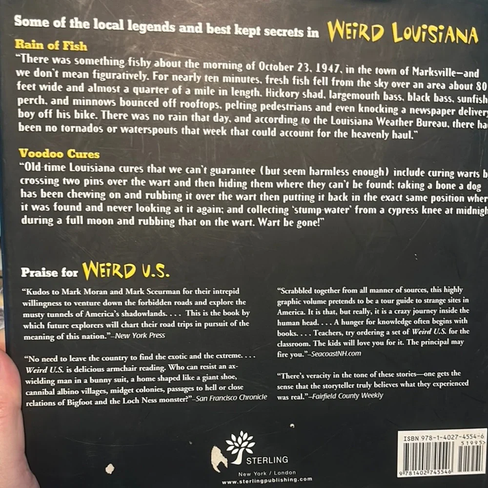 Weird Louisiana Book - great gift
